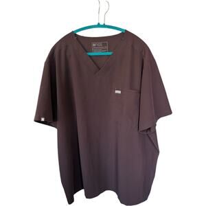 NWOT Figs Leon BROWN Scrub Top PO #5907 Men’s Size 4XL